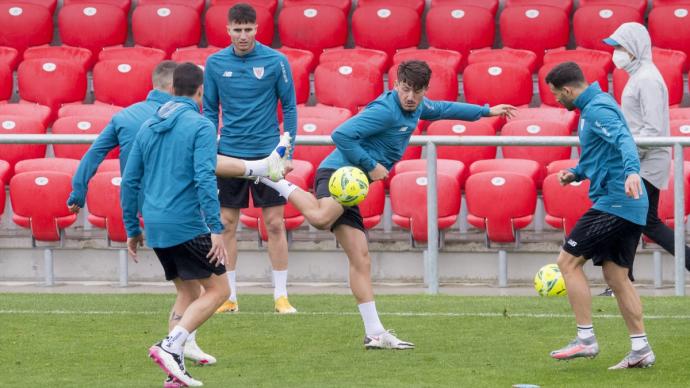 Imagen del entrenamiento de este viernes