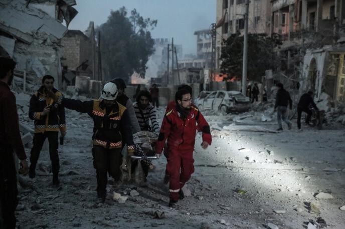 Imagen de archivo de Siria tras un ataque aéreo.