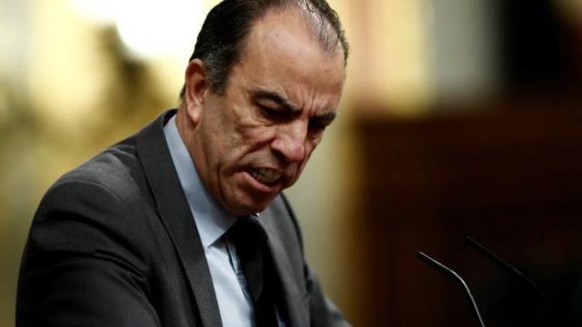 El diputado de Navarra Suma Carlos García Adanero, durante una intervención en el Cogreso de los Diputados