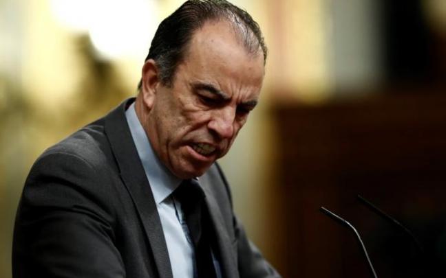El diputado de Navarra Suma Carlos García Adanero, durante una intervención en el Cogreso de los Diputados