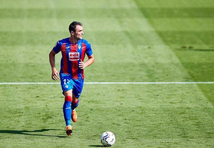 Kike García, durante un partido con el Eibar