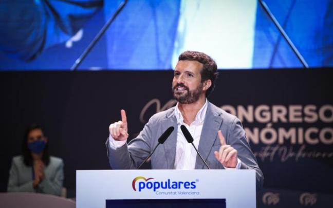 El presidente del PP, Pablo Casado.