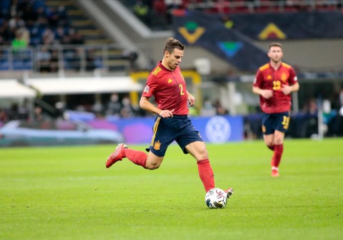 Azpilicueta, en el partido ante Italia.