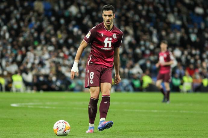 Mikel Merino, en el duelo ante el Real Madrid.