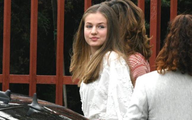 La princesa Leonor, llegando a la jornada sobre juventud y ciberseguridad. La princesa Leonor, llegando a la jornada sobre juventud y ciberseguridad.