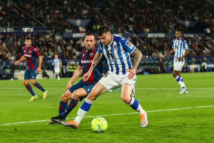 Diego Rico, en el partido del pasado viernes ante el Levante