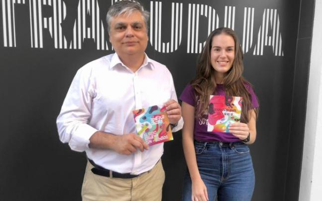 Óscar Ríos y Aitana López, en la presentación de la campaña. Óscar Ríos y Aitana López, en la presentación de la campaña.
