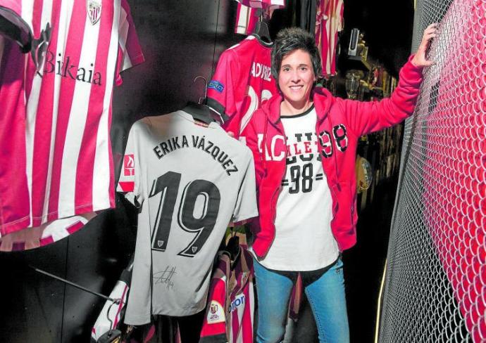 Erika Vázquez ha roto todos los registros históricos en el conjunto rojiblanco. Foto: Athletic Club