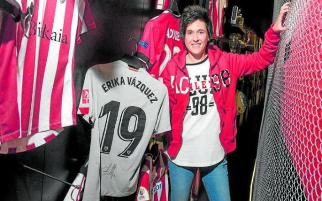 Erika Vázquez ha roto todos los registros históricos en el conjunto rojiblanco. Foto: Athletic Club