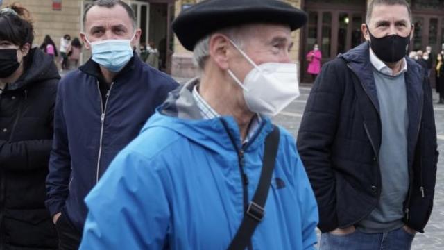 Tasio Erkizia, en un acto en Bilbao.