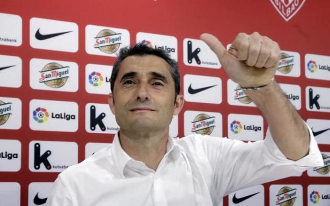 Valverde en su anterior etapa como entrenador del Athletic. Valverde en su anterior etapa como entrenador del Athletic.