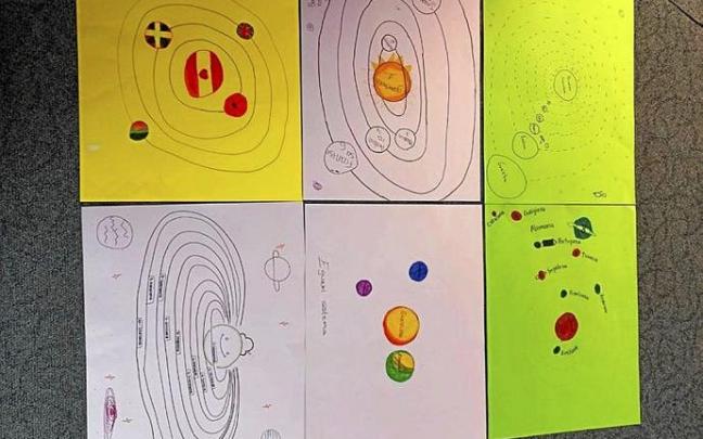 Ikastetxeetan egindako hainbat eskulan. Argazkia: N.G.