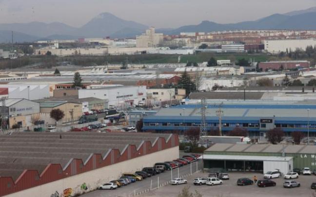 Vista general del polígono industrial de Landaben. Vista general del polígono industrial de Landaben.