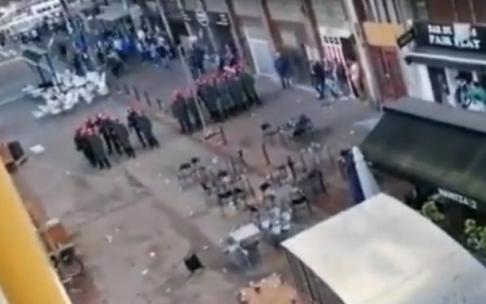 Imagen extraída de un vídeo de la actuación de la Ertzaintza