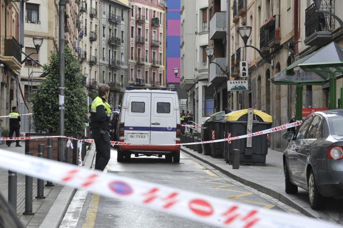 El asesinato de D.G., se produjo en plena calle, en el bilbaino barrio de Zabala