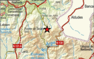 Mapa del lugar donde se ha producido el terremoto. Mapa del lugar donde se ha producido el terremoto.