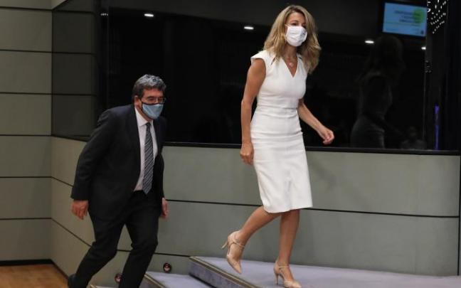 El ministro de la Seguridad Social, José Luis Escrivá, con la ministra Yolanda Díaz El ministro de la Seguridad Social, José Luis Escrivá, con la ministra Yolanda Díaz