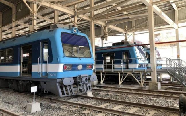 Trenes en las instalaciones de CAF en Beasain. Trenes en las instalaciones de CAF en Beasain.
