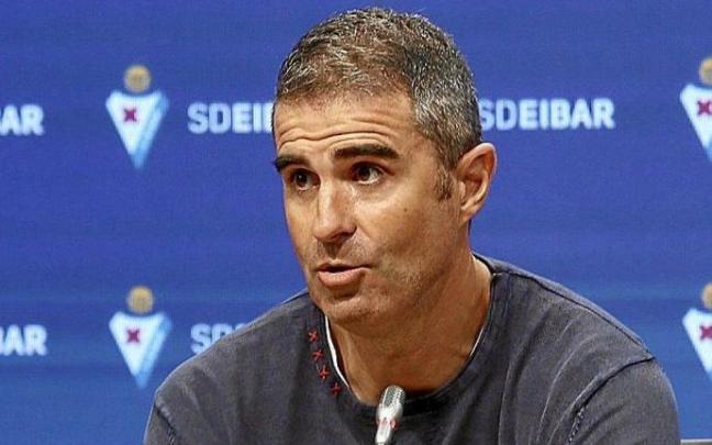 Gaizka Garitano, en una rueda de prensa. Foto: Javi Colmenero