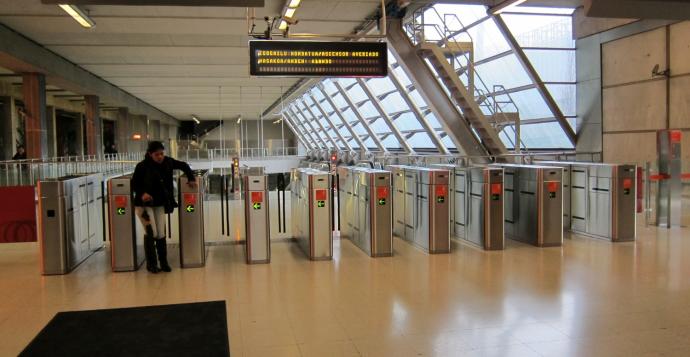 Imagen de archivo de una estación de Metro Bilbao.