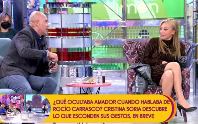 Kiko Matamoros y Belén Esteban, este lunes en 'Sálvame'. Kiko Matamoros y Belén Esteban, este lunes en 'Sálvame'.