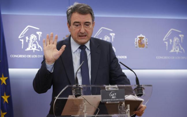 Aitor Esteban, este martes en el Congreso. Aitor Esteban, este martes en el Congreso.