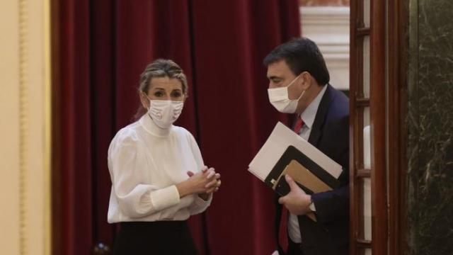 Díaz ha agradecido a PNV haber mantenido un debate serio sobre la reforma laboral