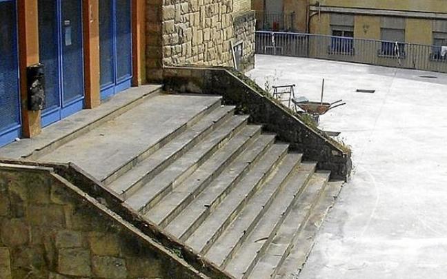 Frontón Lizarra, un espacio accesible en el futuro. Foto: C.S.