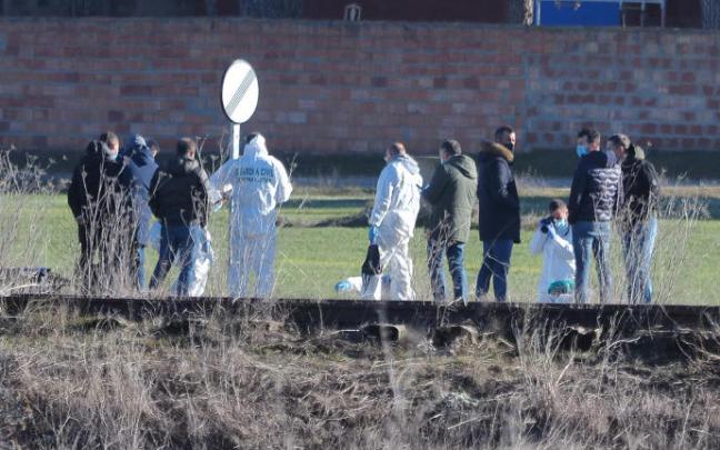 Lugar junto a la carretera en el que fue encontrado el cadáver de Esther López.