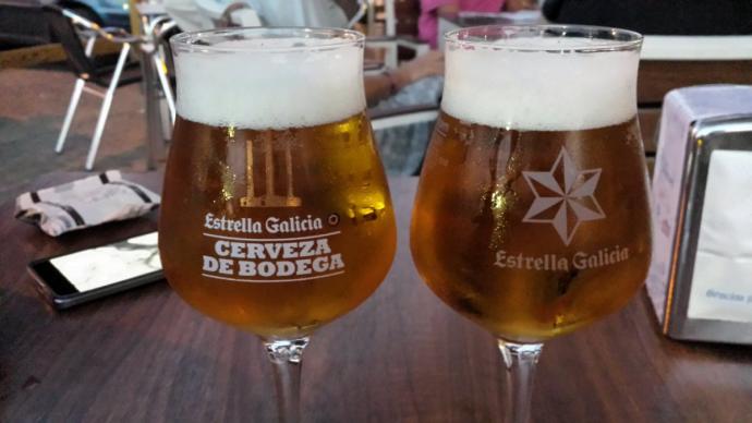 Cañas de Estrella Galicia.
