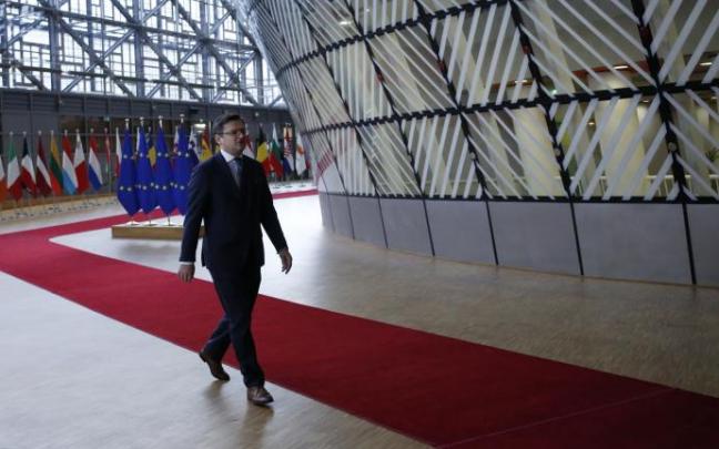 Dimitro Kuleba, ministro de Exteriores de Ucrania, en Bruselas