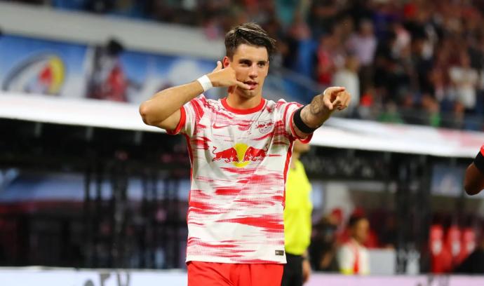 El húngaro Szoboszlai, durante un partido con el RB Leipzig.