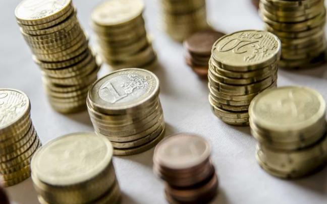 Monedas, euros, dinero.