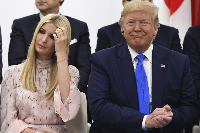 Donald Trump junto a su hija Ivanka Trump.