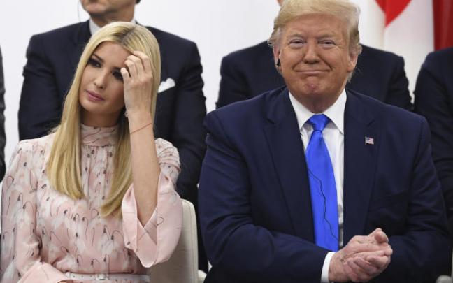 Donald Trump junto a su hija Ivanka Trump.