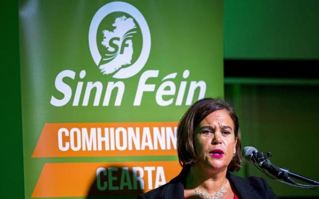 Mary Lou McDonald, presidente del partido Sinn Féin. Mary Lou McDonald, presidente del partido Sinn Féin.