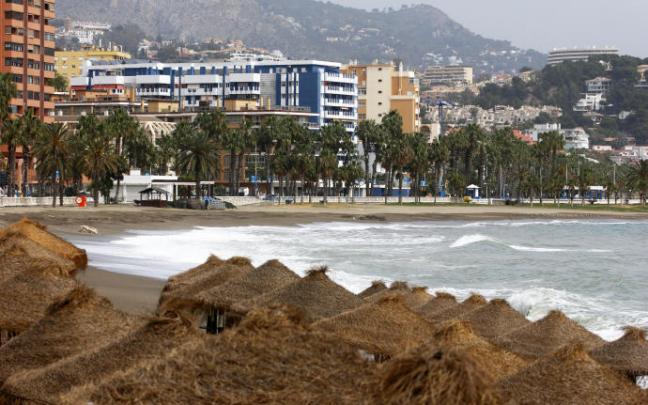 Vista de la playa de La Malagueta. Vista de la playa de La Malagueta.