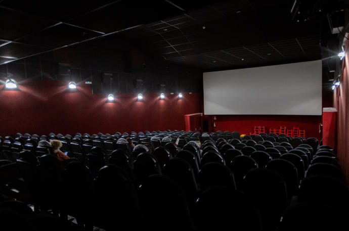 Una de las salas de los Cines Florida en Vitoria-Gasteiz.
