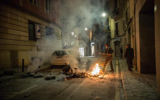 Protesta de 2020 contra las restricciones de coronavirus en Barcelona.
