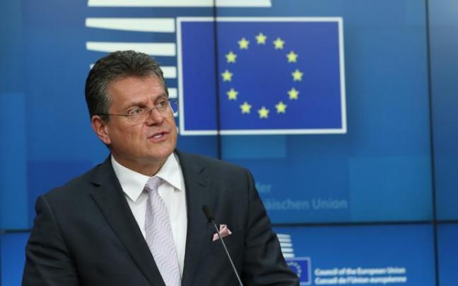 El vicepresidente de la Comisión Europea (CE) para Relaciones Interinstitucionales, Maros Sefcovic. El vicepresidente de la Comisión Europea (CE) para Relaciones Interinstitucionales, Maros Sefcovic.