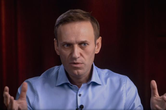 Alexei Navalni en una entrevista con la televisión estadounidense.