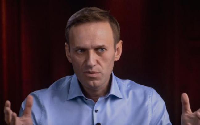 Alexei Navalni en una entrevista con la televisión estadounidense. Alexei Navalni en una entrevista con la televisión estadounidense.