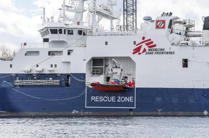 Barco de rescate 'Geo Barents', gestionado por MSF.