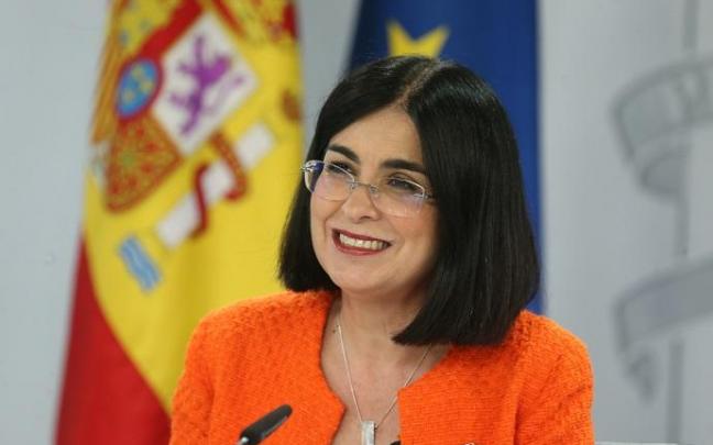 La ministra de Sanidad, Carolina Darias, durante la rueda de prensa posterior al Consejo Interterritorial de Salud, a 16 de junio de 2021.