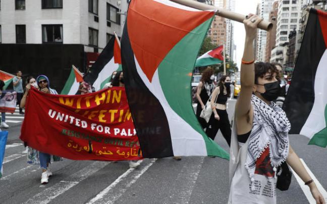 Marcha a favor de los derechos de los palestinos Marcha a favor de los derechos de los palestinos