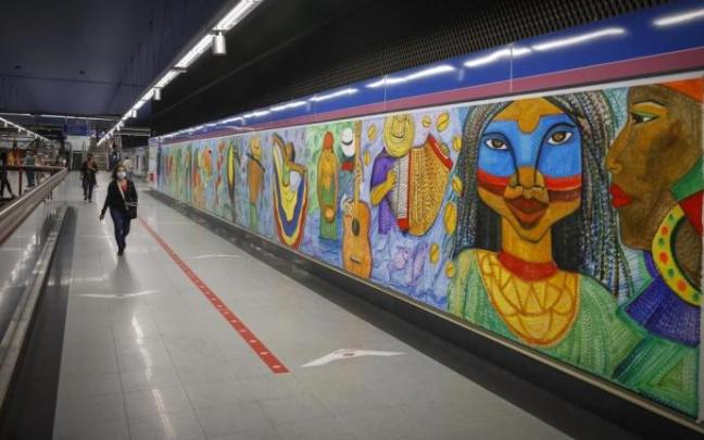 Estación de Metro de Madrid. Estación de Metro de Madrid.