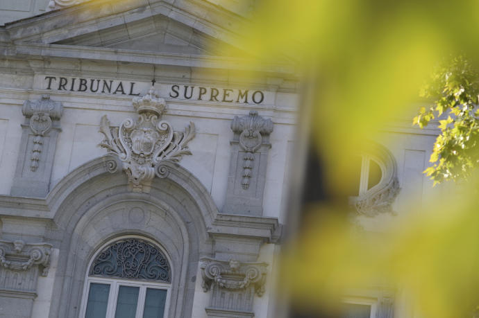 La fachada del Tribunal Supremo en Madrid.