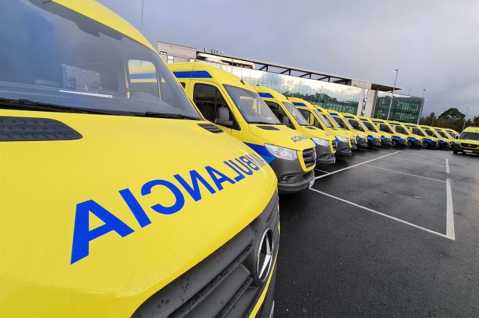 Flota de ambulancias asistenciales del 061 (Galicia).