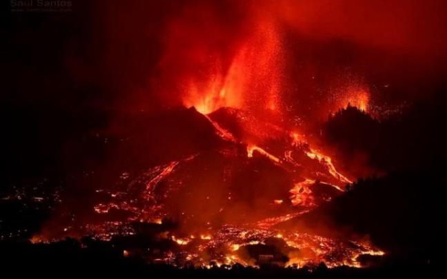 Volcán de Cumbre Vieja en La Palma.