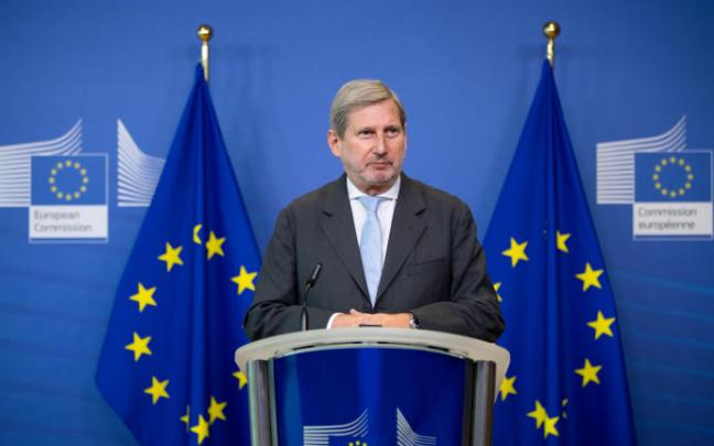 El comisario de Presupuesto de la Unión Europea, Johannes Hahn.